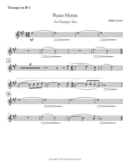 Peaceful Hymns For Trumpet